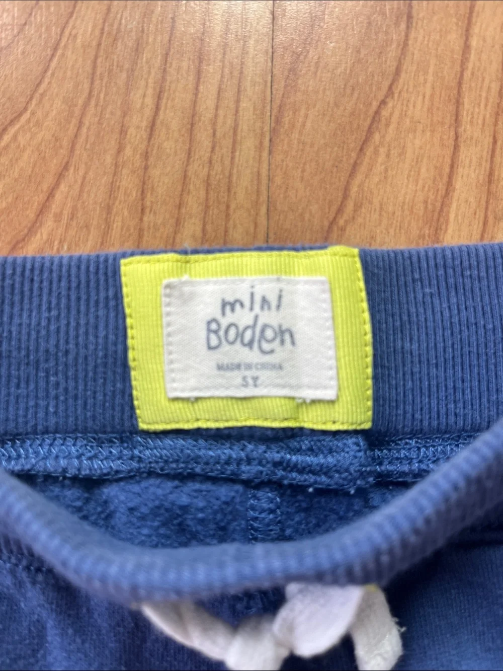 Mini Boden Navy Rainbow Patch Jogger Pants